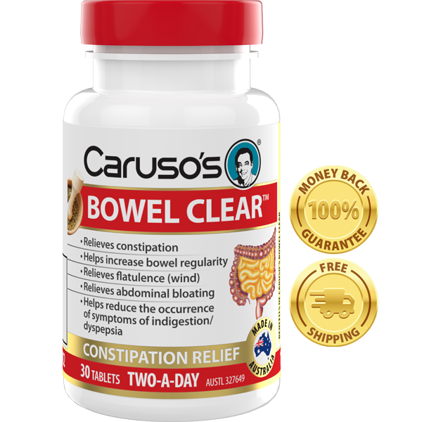 Bowel Clear Tablets Constipation Tablets Caruso s Natural Health