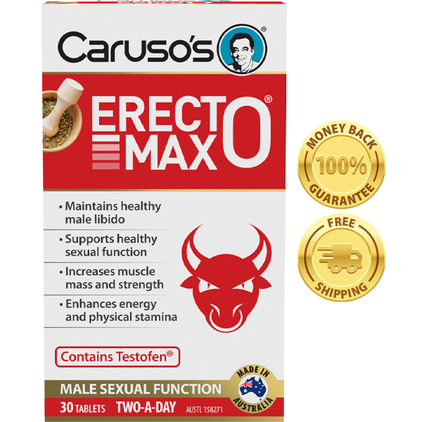 ErectOmax Tablets For Male Performance Caruso s Natural Health