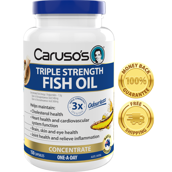 High Strength Fish Oil Capsules Omega 3 Caruso s Natural Health