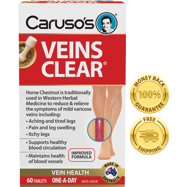 Veins Clear Vein Clear Tablets Caruso s Natural Health