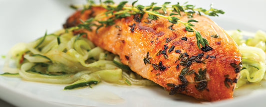 Sugar Detox Recipe: Grilled Salmon and Zucchini Noodles