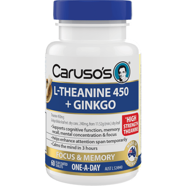 Caruso's L-Theanine 450 + Ginkgo