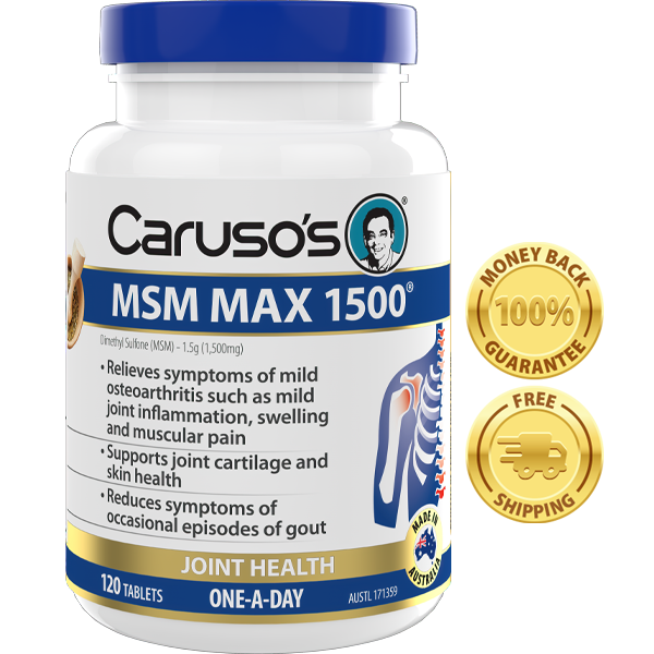 MSM Max 1500 Anti inflammatory Joint Relief – Caruso's Natural Health